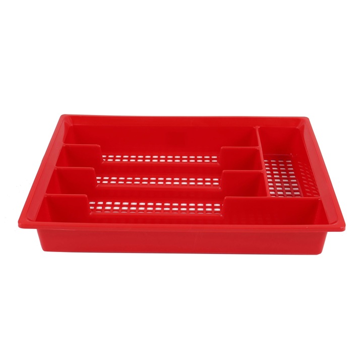 Suport tacamuri pentru sertar, 95008, plastic, rosu, 33.5 x 26 x 5 cm