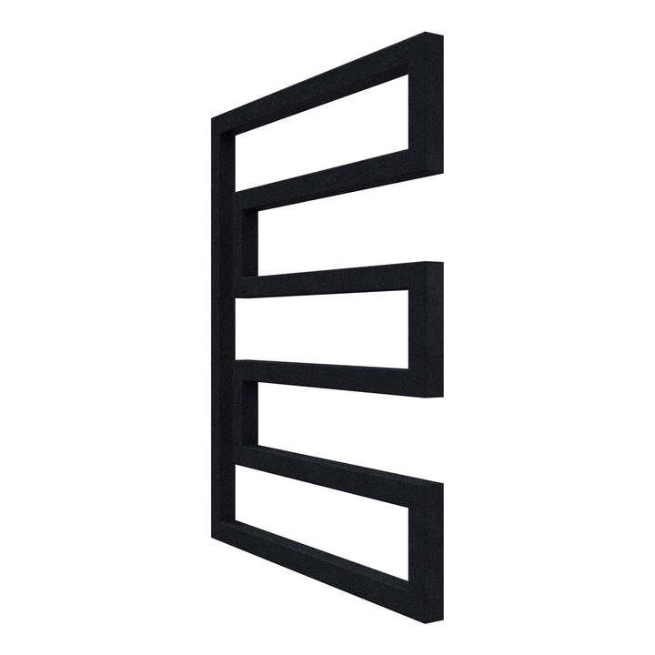 Calorifer vertical, decorativ, living, Radox Sera, drept, negru, 580 x 730 mm, accesorii incluse