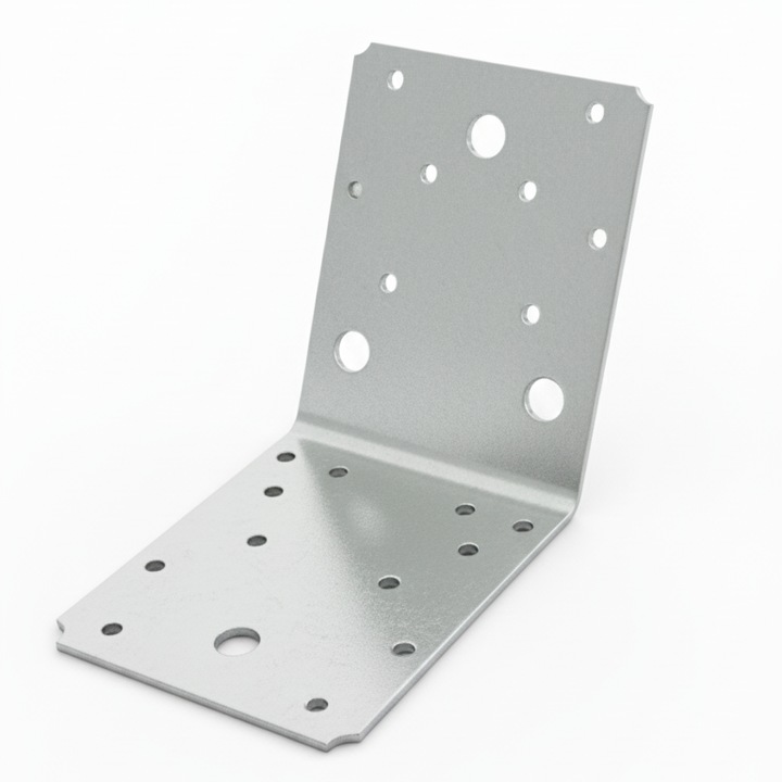 Set 1000 coltar perforat pentru lemn Vinclu, atlatic1979, 135 grade, zincat, 90 x 90 x 65 mm ( grosime 2mm)