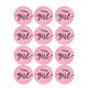 Set 24 stickere Gender Reveal, BOMSTOM, Rezistente la apa, Roz/Albastru, Runda