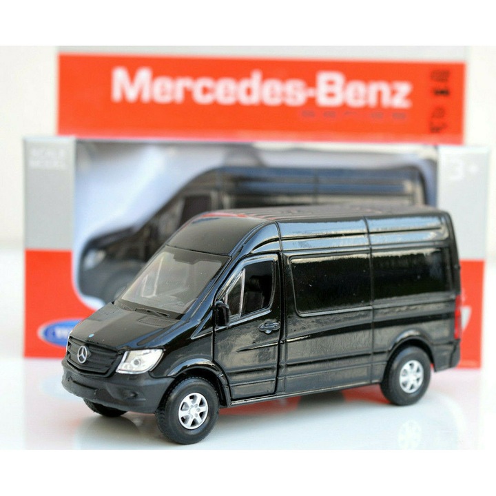Mercedes Sprinter 2015 fekete modell 1:34
