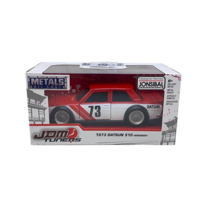 1973-as Datsun 510 narancssárga/fehér 1/32