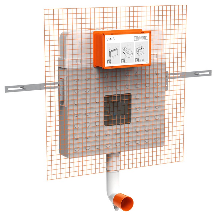 Süllyesztett WC-tartály 8 cm, szigetelt, álló és fali WC-khez, 3/6 literes, 768-1740-01