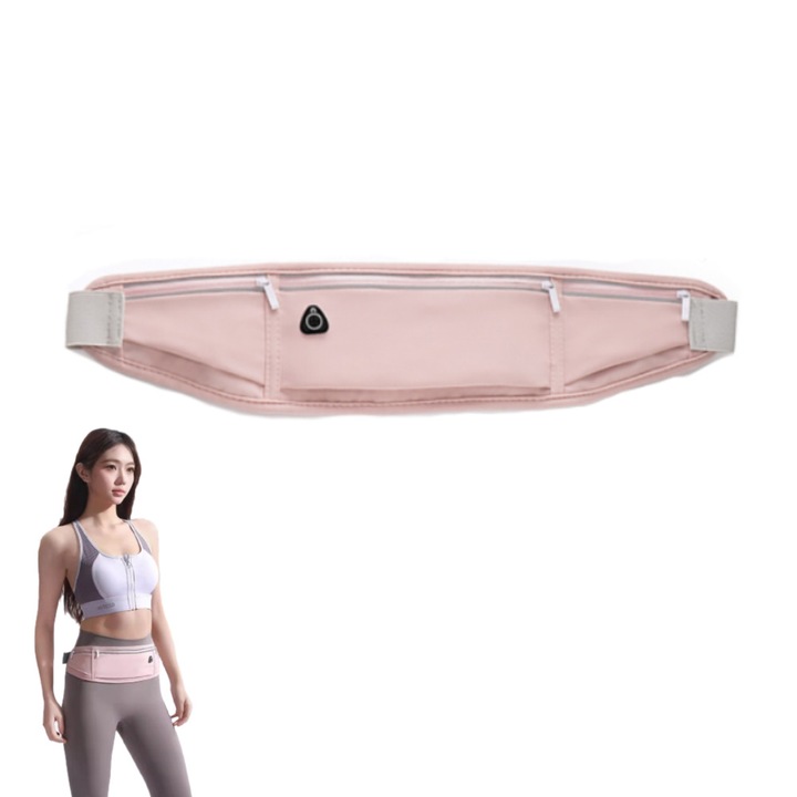 Sporttáska, sokoldalú kialakítás, vízálló, rózsaszín, 20x4x10,5 cm