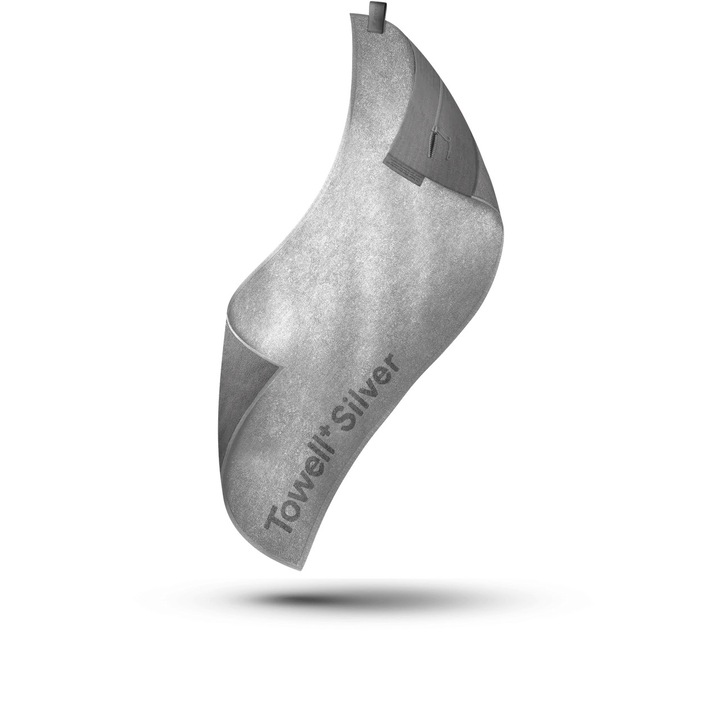 Prosop sport antibacterian STRYVE Towell+ Silver - Argintiu-gri