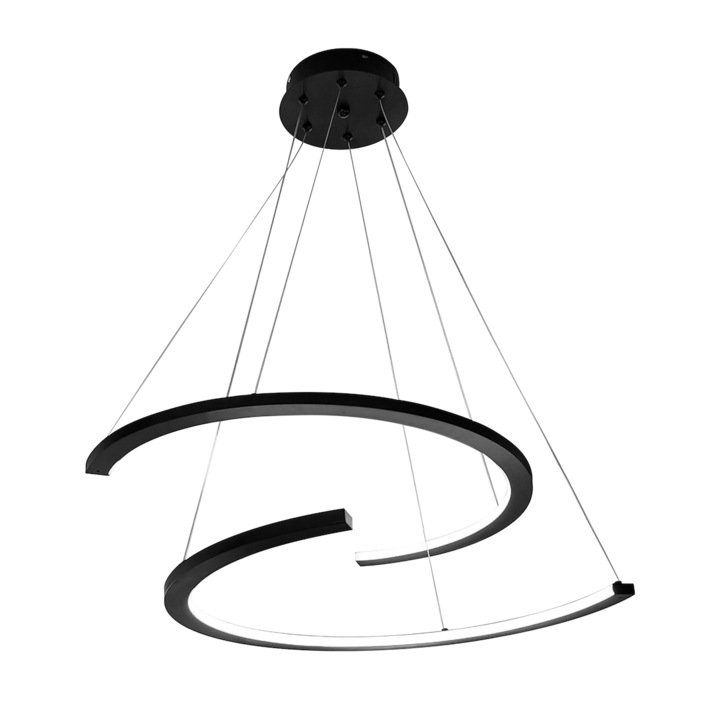 Lustra 30W, neagra, metal/plastic