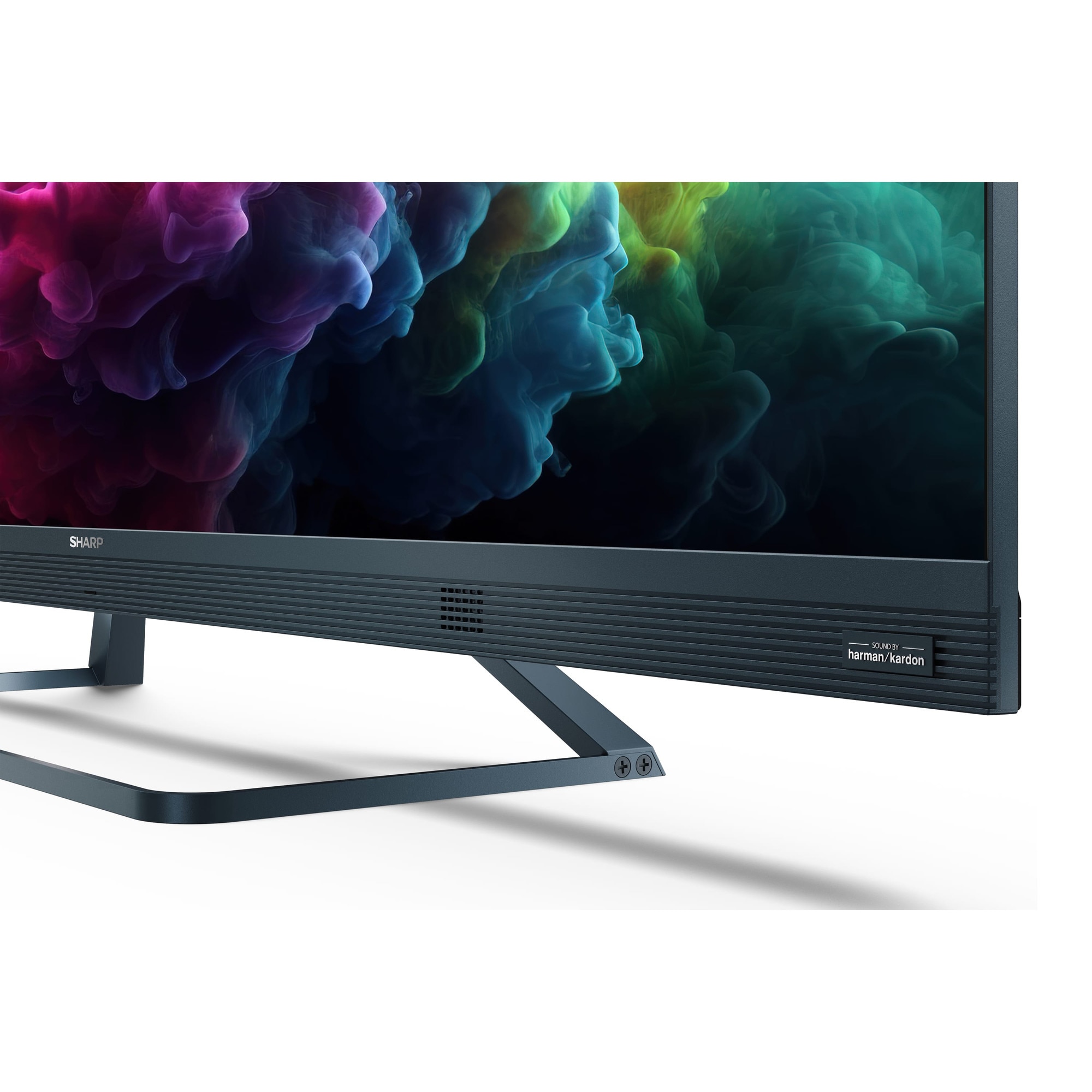 Televizor Sharp 55FQ8EG, televizor QLED GOOGLE de 55", rezolutie 4K 144Hz Quantum Dot, 3840x2160, subtire, fara rama, din aluminiu, AQUOS AI, DVB-T/T2/C/S/S2, 500 NIT, Active Motion 1400, HARMAN/KARDON, HDR10, Dolby Atmos, Dolby Vision