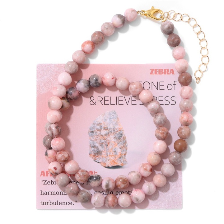 Lantisor cu perle 6mm, 39cm+5cm, 27g, set 6 bucati, Jucarii de plus