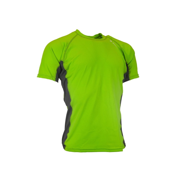 Tricou unisex Sharkskin Rapid dry cu maneca scurta, marimea XL, verde/carbune
