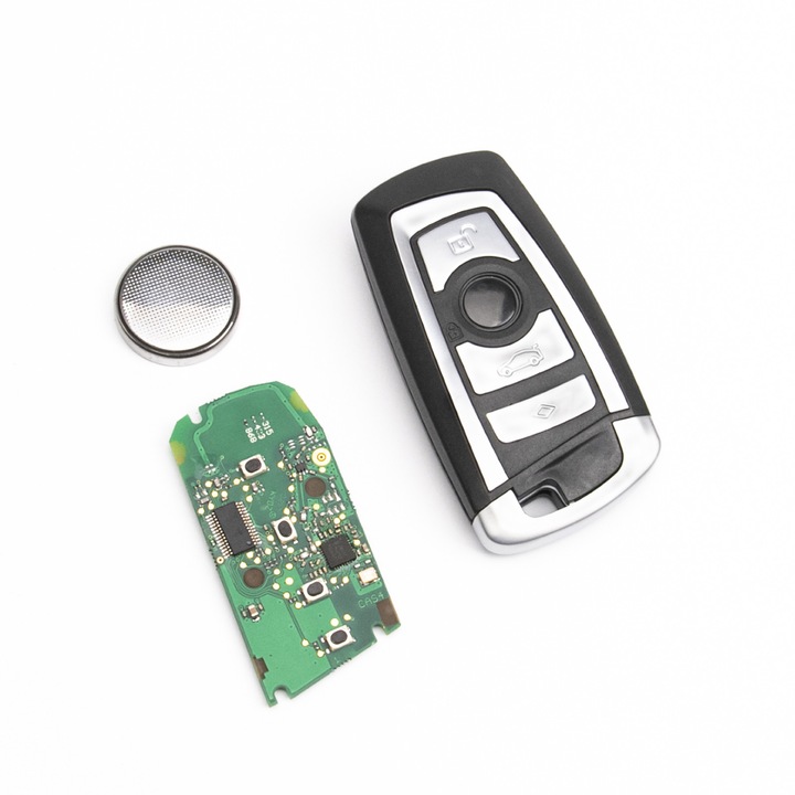 Cheie Telecomanda Completa Pentru BMW Seria F, 66129259721, 66129259717, 5WK49661, HUF5661, Cip CAS4 HITAG PRO, Lama HU127, 868MHz, 4 Butoane, Noua