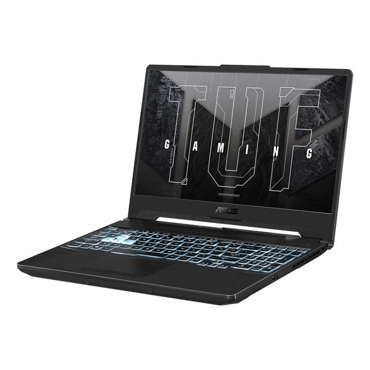 Laptop Gaming Asus TUF A15, AMD Ryzen 5 7535HS, 15.6 inch FHD, 16GB RAM, 512GB SSD, nVidia RTX 3050 4GB, Windows 11 Home, Negru (INT Keyboard)
