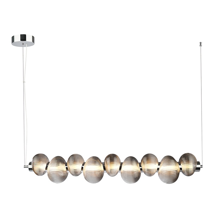 Полилей BOLLA, 32W LED, опушен, 3000K, регулируем размер