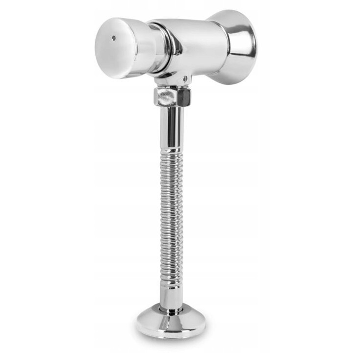 Baterie pisuara temporizata Diamond crom, economisire apa, design modern