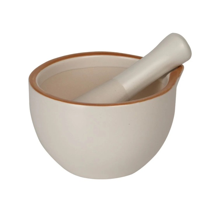 Mojar cu pistil din ceramica, Siaki, 330 ml