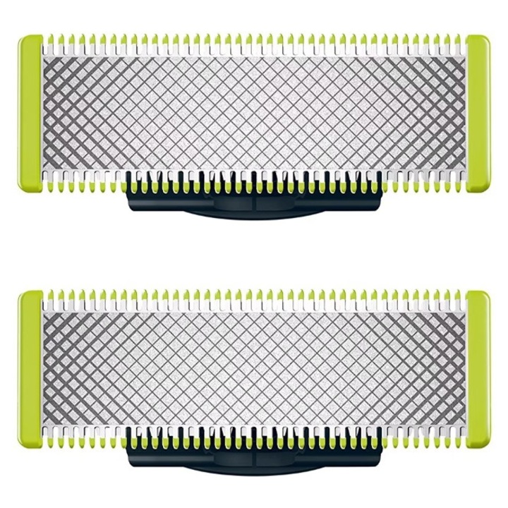 Комплект резервни ножчета OneBlade QP220, 2 ножчета, за всеки модел OneBlade и OneBladePro, зелен