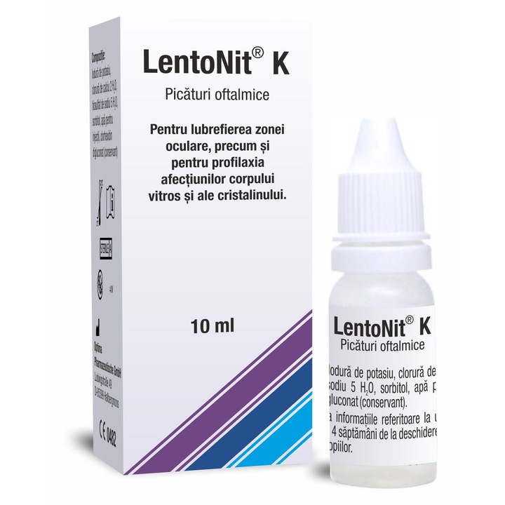 LentoNit K picaturi oftalmice, 10 ml, Inocare Pharm