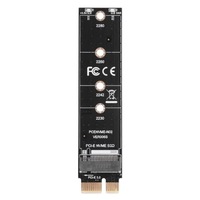 Adaptor, Adaptor SSD M.2 NVMe la PCI Express x1, negru