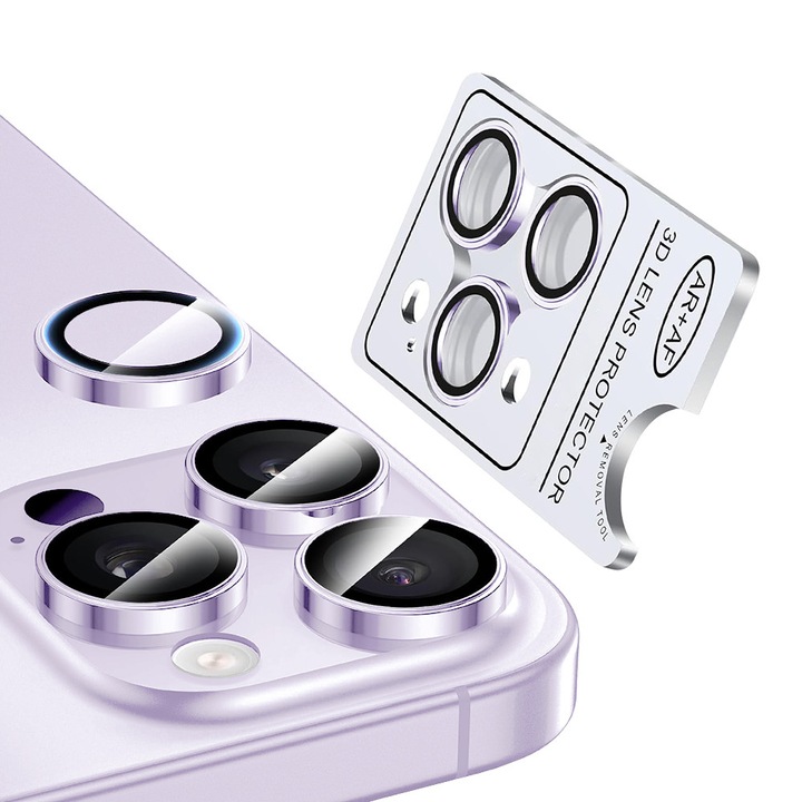 Lentile metalice camera Nordic compatibile Apple iPhone 14 Plus, mov