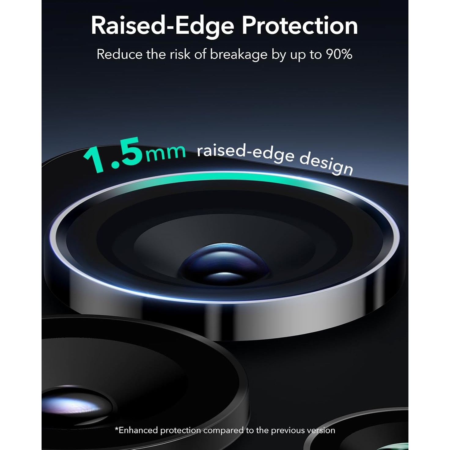 3 Pack Lens Protector for Samsung Galaxy S25 Ultra, OTTOOPPXIN®, 9H Hardness, Full Coverage, Aluminum, Aircraft-Grade Tempered Glass, Black