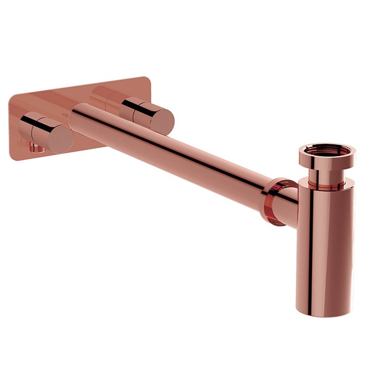 Сифон за мивка, симетричен, розетка, меден, колекция сифони, A4515926