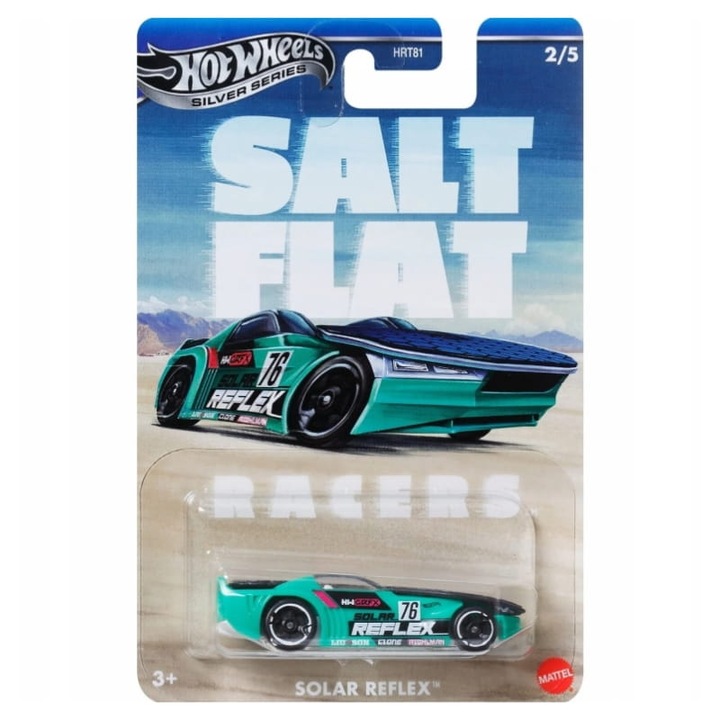 Masina De Jucarie, Hot Wheels, Silver Series, Solar Reflex, Scara 164, Material Metal, Fabricat Din Materiale Durabile Si Sigure, Varsta 3+, 7 cm, Verde