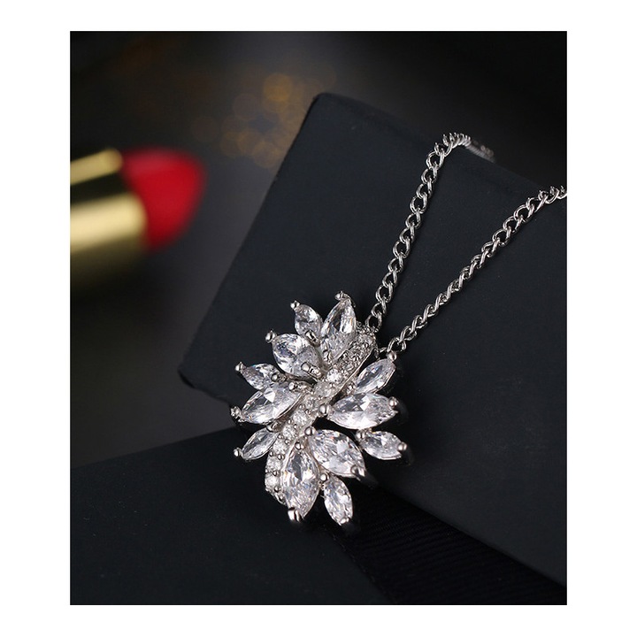 Colier Floare cu Swarovski Elements 40