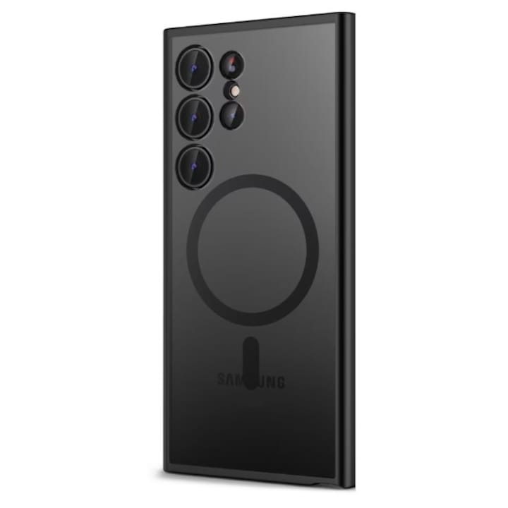 Ултра тънък нов калъф, съвместим с Samsung Galaxy S25 Ultra, MAGMAT MagSafe калъф, черен