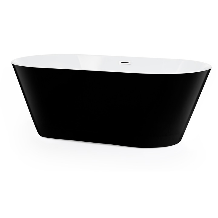 Cada de baie freestanding MALMO din acril, 170x75, negru