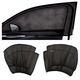 Set 4 Parasolare Geamuri Laterale SIKS, Plasa Anti-Insecte, Protejare Impotriva Radiatiilor Solare Si Insectelor, Marime Universala, Material Textil, Negru