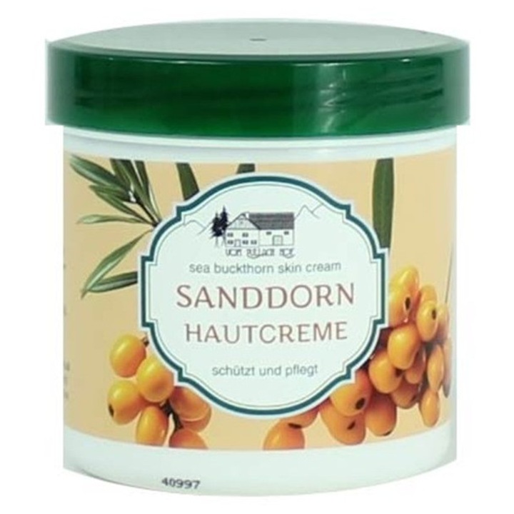 Hidratáló krém homoktövis kivonattal száraz bőrre, Vom Pullach Hof, 250 ml