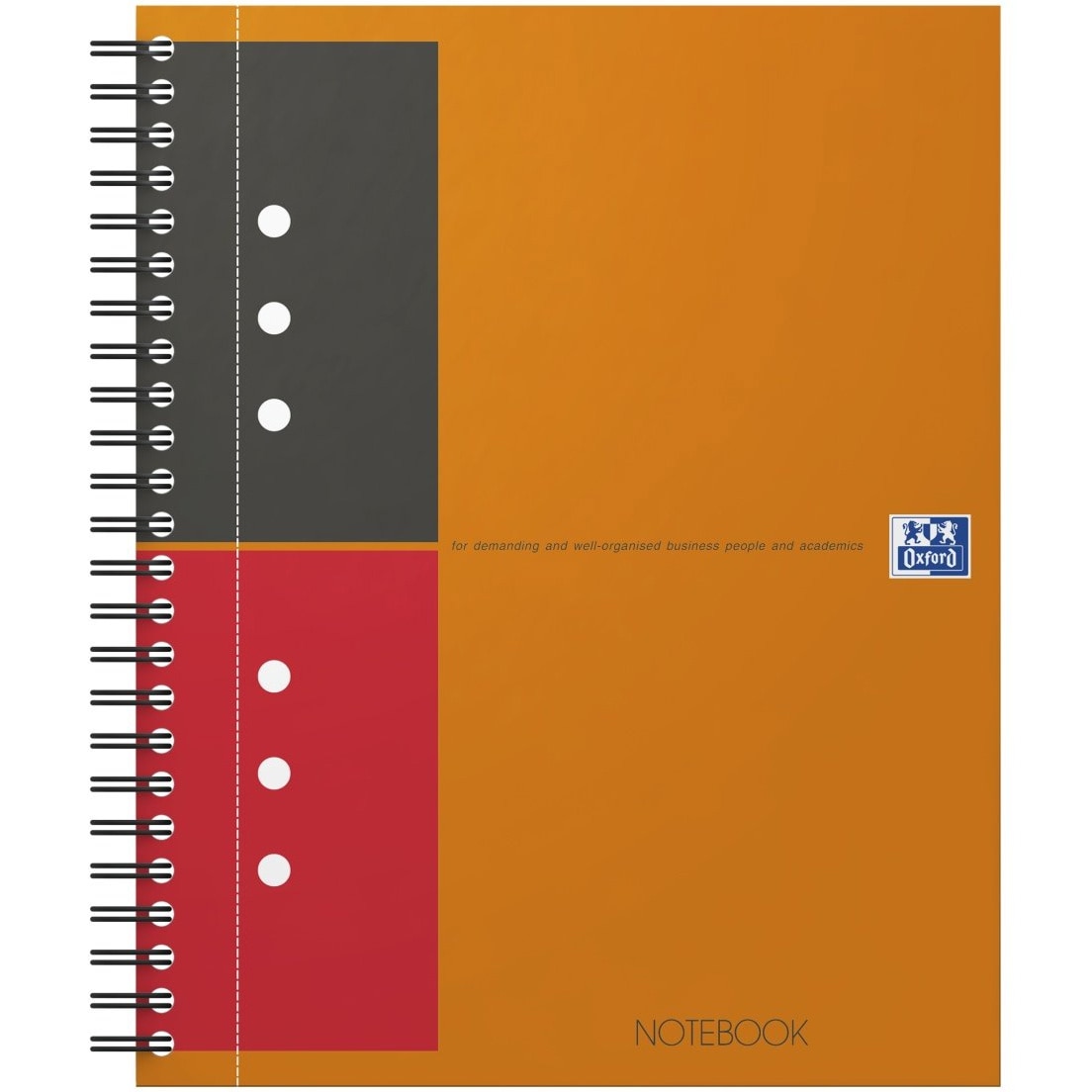 Agenda Organizator Oxford International Notebook, A5+ 80F, Hartie Optik 90G/Mp, Spira Dubla, Scribzee, Coperta Plastifiata Rigida, Pefc, Margini Duble Si Antet, Microperforatii Si