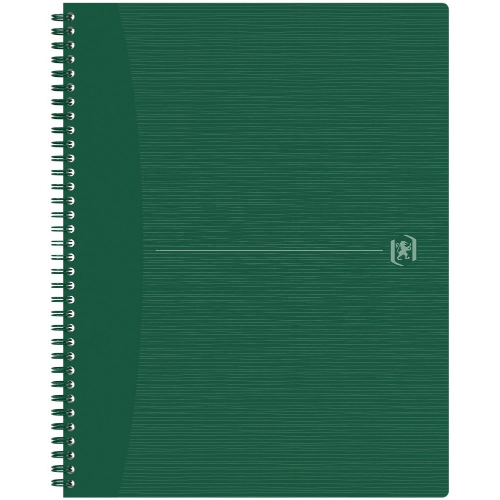 Caiet Oxford Origins, A4+ 70 File, Hartie Optik 90G/Mp, Spira Dubla, Scribzee, Ecolabel, Coperta Plastifiata Flexibila, Microperforatii, Pagina Info Personale, Patratele, Culoare V