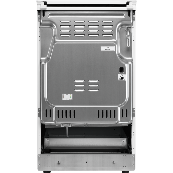 Aragaz Electrolux LKK540223X , Mixt, 4 arzatoare gaz, Gratare de fonta, Cuptor electric, Timer electronic, Grill electric, Clasa A, 50cm, culoare inox