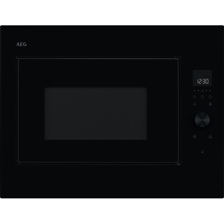 Cuptor cu microunde incorporabil AEG TB6SM261FB 26 L,Gatire cu abur (vas inclus), Putere microunda 900 W,Afisaj digital, Timer electronic, Negru