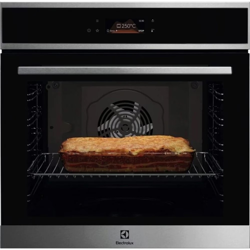 Cuptor incorporabil Electrolux LOE8F38X, Electric,Autocuratare catalitica, Control touch, 99 de programe predefinite, Inchidere amortizata a usii, volum net 72 L, Clasa A+, Negru+I