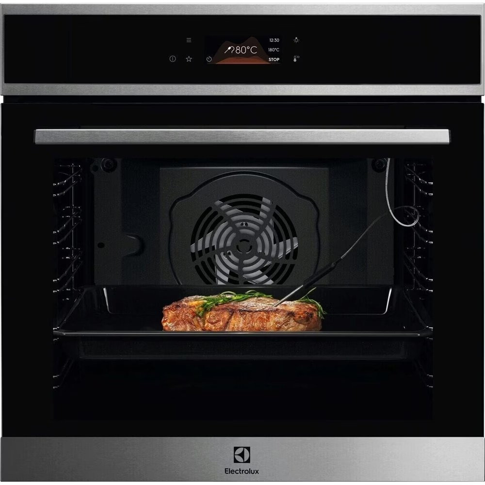Cuptor incorporabil Electrolux LOE8P39X, Electric,Autocuratare pirolitica, Control touch, 171 de programe predefinite, Senzor gatire, Inchidere amortizata a usii, volum net 72 L, C