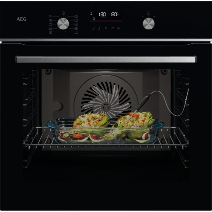 Cuptor incorporabil AEG OA5CB531AB, Electric, SteamBake-gatire cu abur, Autocuratare catalitica, Conectivitate WI-FI, 45 programe predefinite, Inchidere amortizata a usii, Grill, S