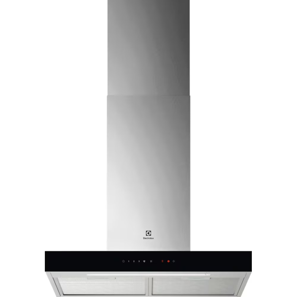 Hota incorporabila decorativa Electrolux LFT826X, Control electronic, Putere de absorbtie 730 mc/h, Conectivitate plita, Functie Breeze, Iluminare LED, 60 cm, Inox