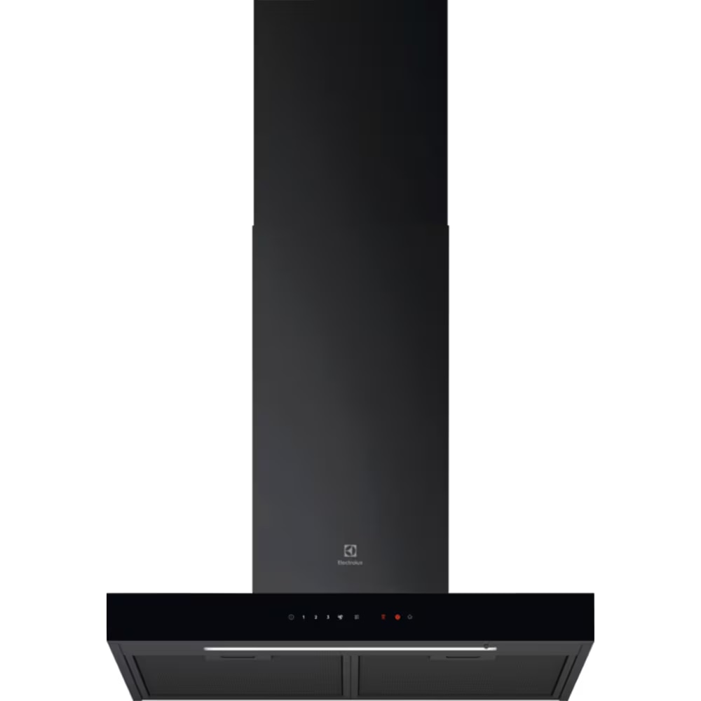 Hota incorporabila decorativa Electrolux LFT816K, Control electronic, Putere de absorbtie 730 mc/h, Conectivitate plita, Functie Breeze, Iluminare LED, 60 cm, Negru mat