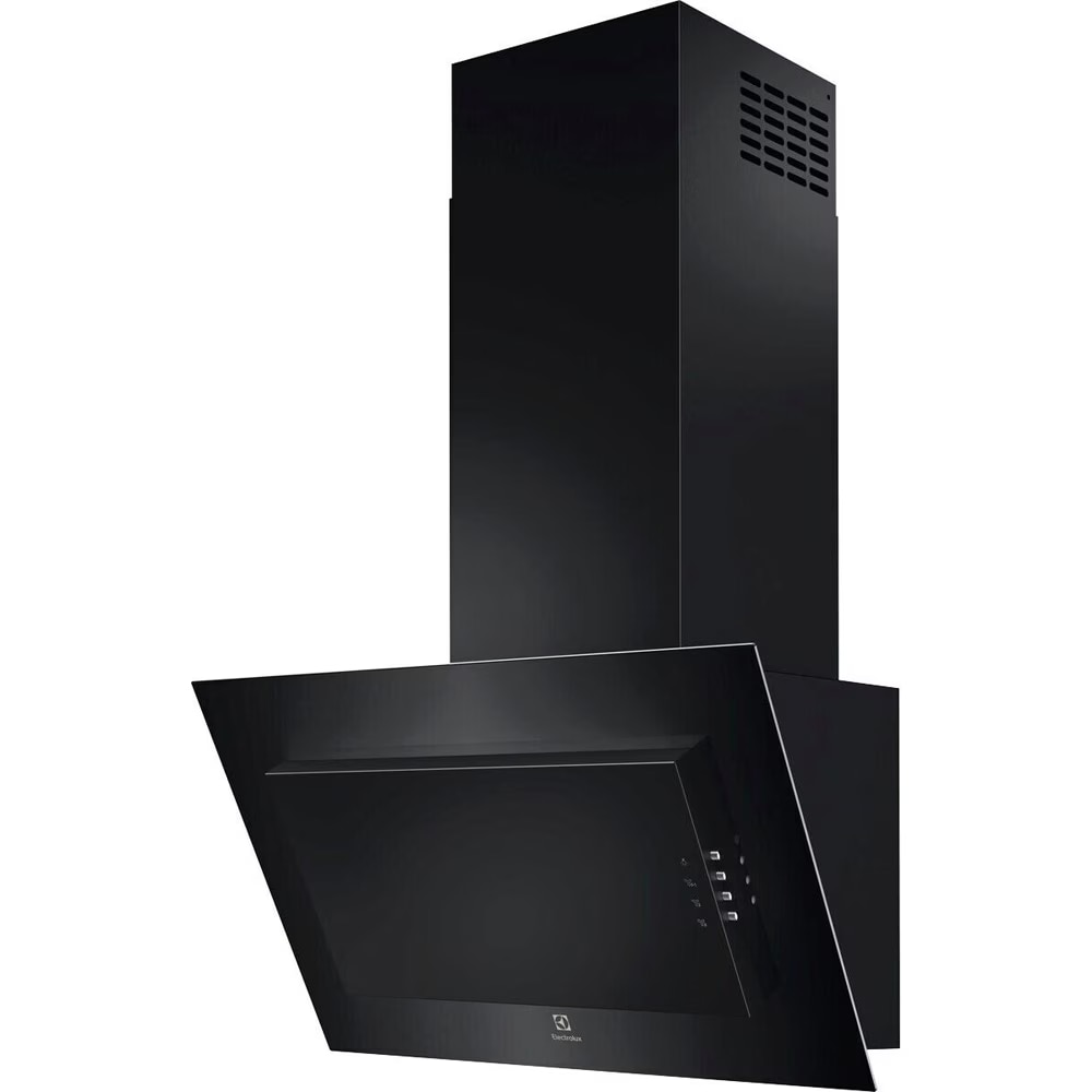 Hota incorporabila decorativa Electrolux LFV326K, Putere de absorbtie 600 mc/h, Filtru de carbon inclus, 1 motor, 60 cm, Negru