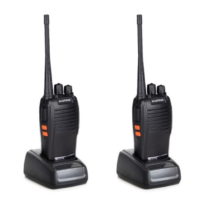 2 rádióállomásból álló készlet, AB HOMES, hordozható adás és vétel, engedélymentes sávban PROGRAMOZVA, Walkie-Talkie, Baofeng BF-777S