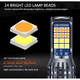2 darabos AutoREY® H8/H11 LED autóizzó készlet, ködlámpákhoz és nappali menetfényhez, 60W, 24SMD 3030 lapkakészlet, kétszínű fehér 6000K és sárga 3000K, színváltás ki/be, 360°-os sugár, ultrafényes, feszültség 12V, plug & play, szín fehér-sárga