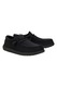 HEYDUDE, Mocasini din material textil cu sireturi, Negru stins, 42