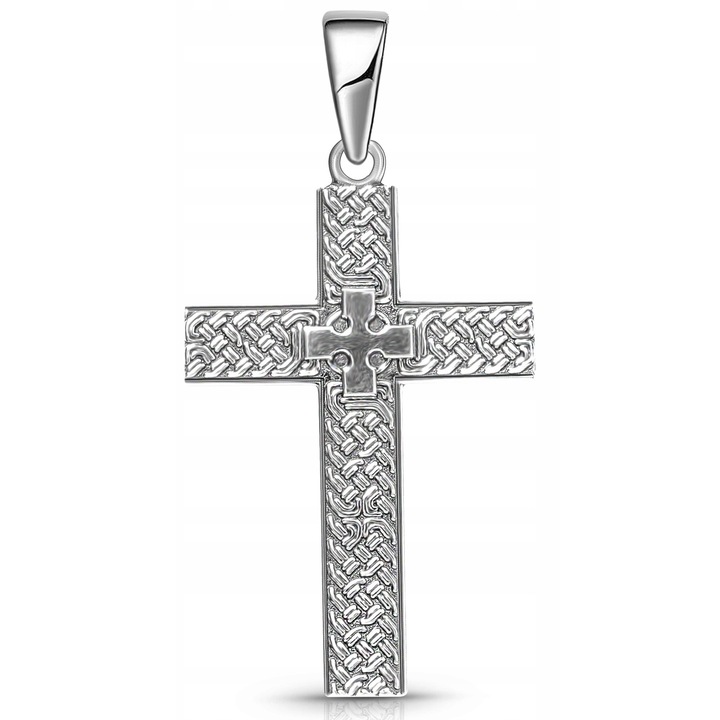Férfi kereszt medál, Promette, 925 ezüst, Ezüst