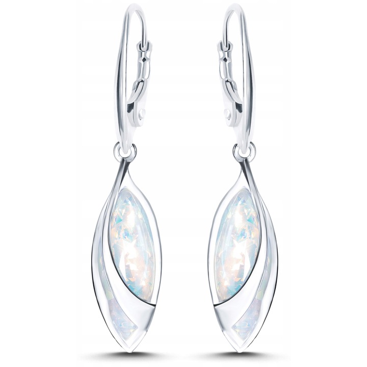 Cercei, Promette, Argint 925, Opal, Argintiu