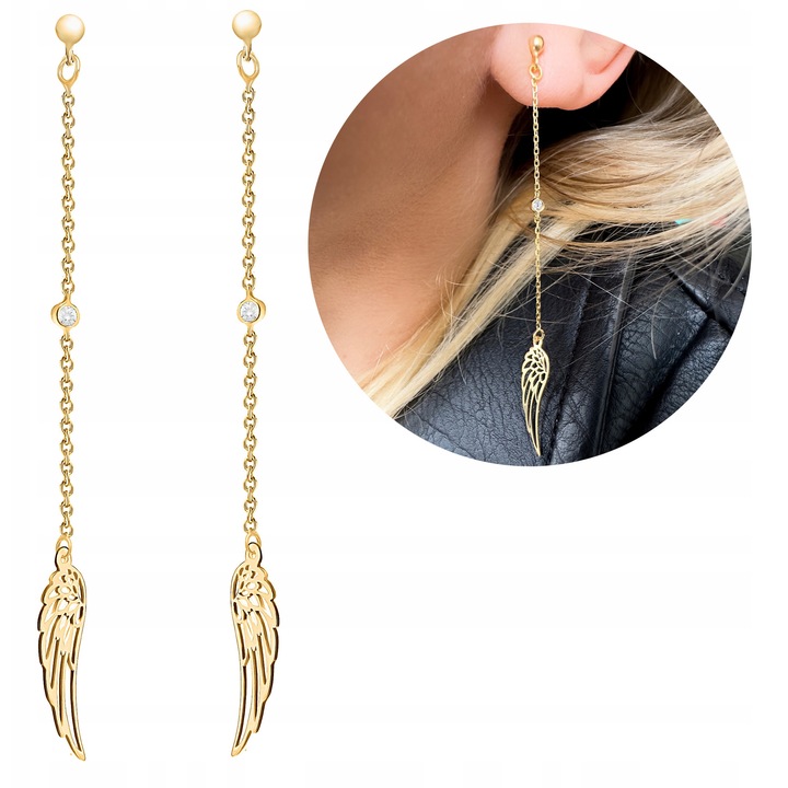 Cercei lungi, Promette, Argint 925,18 karate