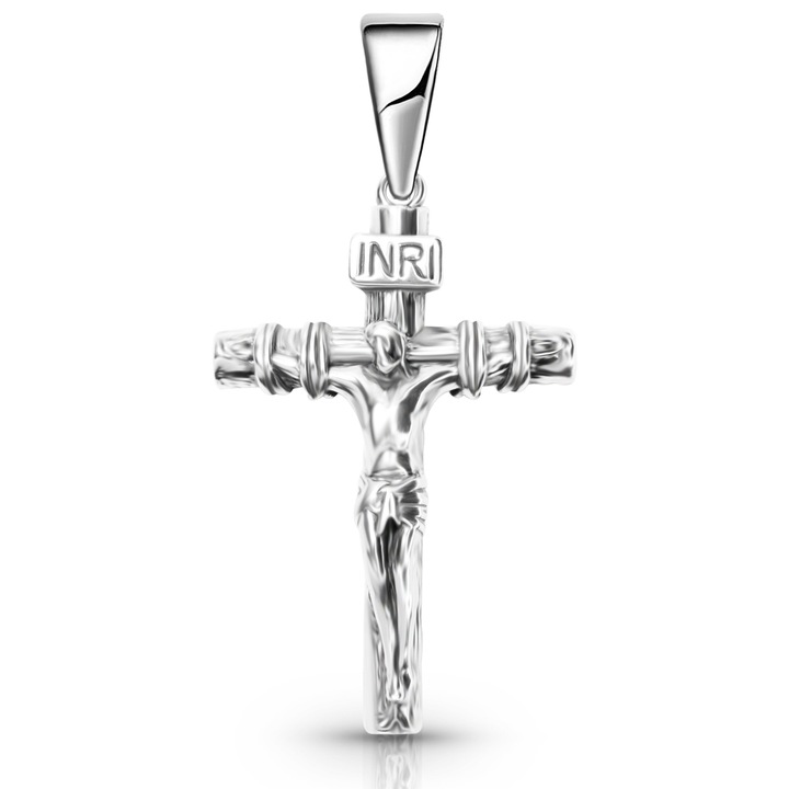 Férfi kereszt medál, Promette, 925 ezüst