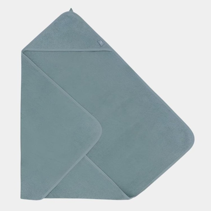 Prosop cu gluga din bumbac, 100 x 100 cm, Sea Green