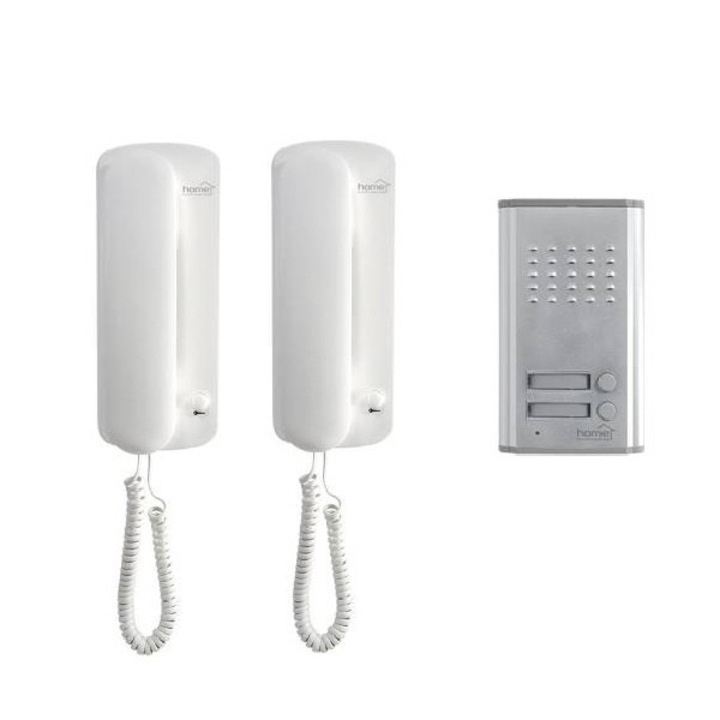 Interfon audio Home DP012, 2 posturi, montaj incastrat