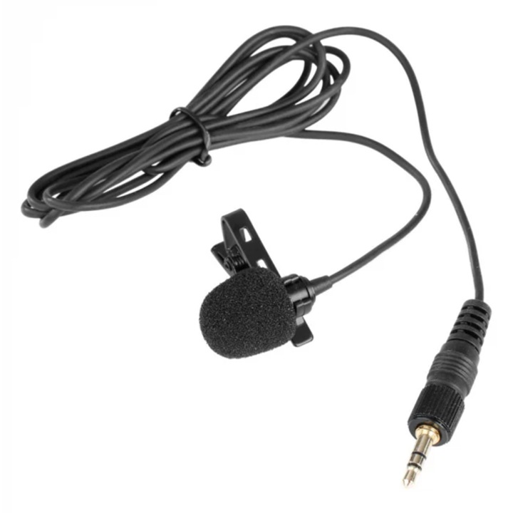 Set microfon wireless Saramonic UwMic9, omnidirectional, alb/negru, profesional